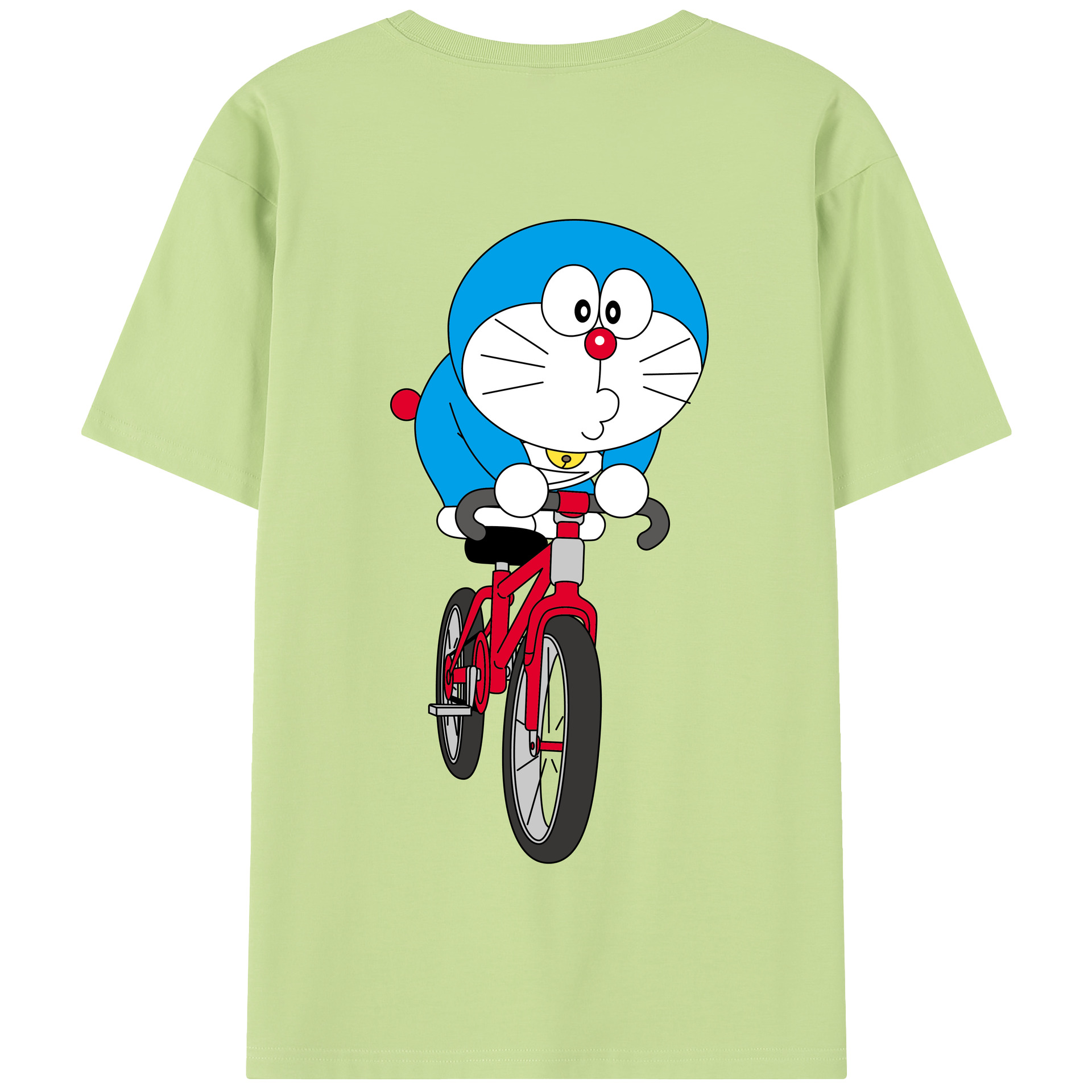 （画像用） ドラえもん Doraemon 綿100％半袖Tシャツ（背面プリント）